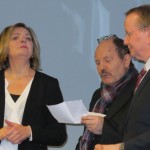 Vernissage mit Tatjana Jury, Raymund Stolze und Bürgermeister Karsten Knobbe