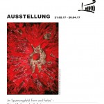 Ausstellungsplakat: Angelika Bunke "Im Spannungsfeld: Form und Farbe"