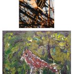 Jürgen Mau - Situationsfotografie Vogel im Gezweig, Giesensdorf | Erweiterung der Fotografie durch korrespondierende Malerei Gemalte Natur Jürgen Mau - Situationsfotografie Vogel im Gezweig, Giesensdorf | Erweiterung der Fotografie durch korrespondierende Malerei Gemalte Natur