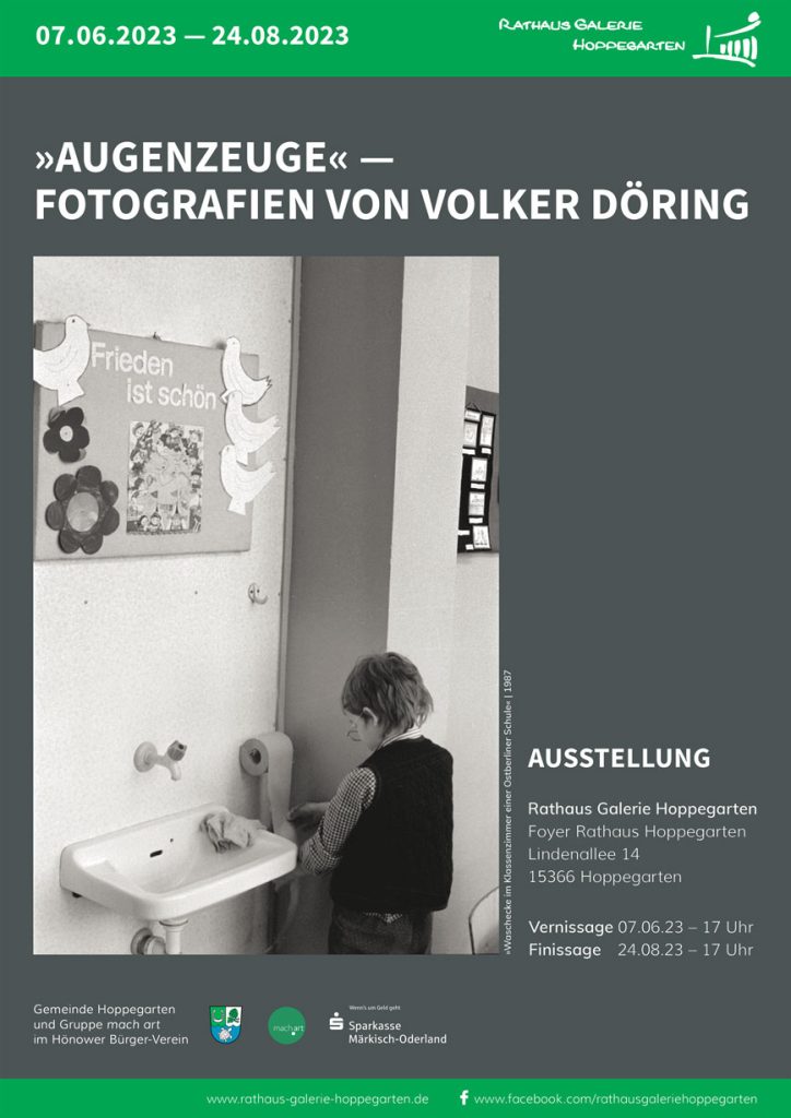 Plakat zur Ausstellung von Volker Döring Plakat zur Ausstellung von Volker Döring