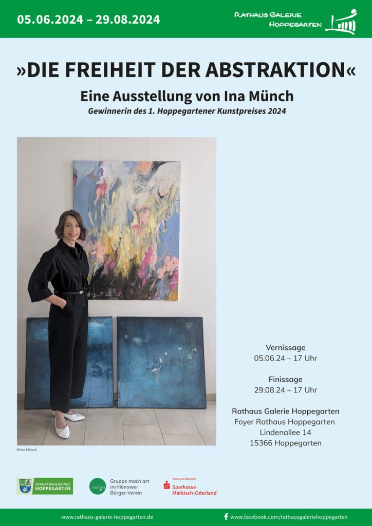 Plakat zur Ausstellung von Ina Münch Plakat zur Ausstellung von Ina Münch