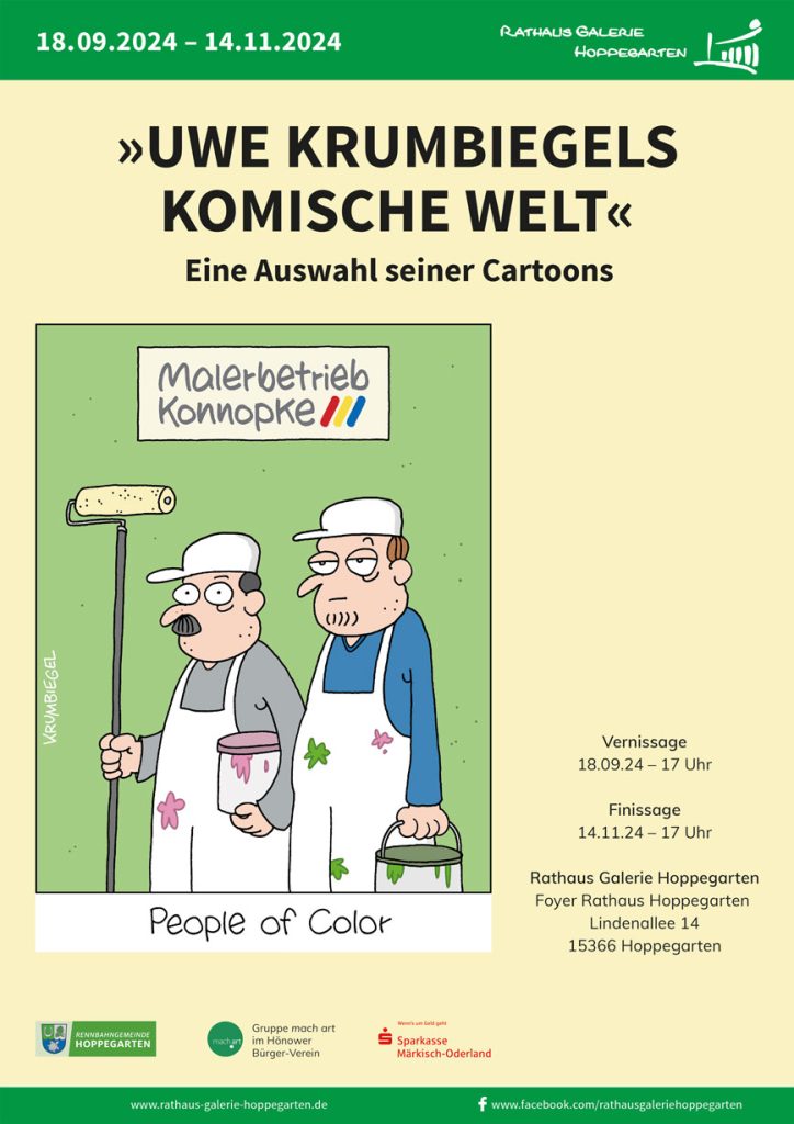 Plakat zur Ausstellung von Uwe Krumbiegel Plakat zur Ausstellung von Uwe Krumbiegel