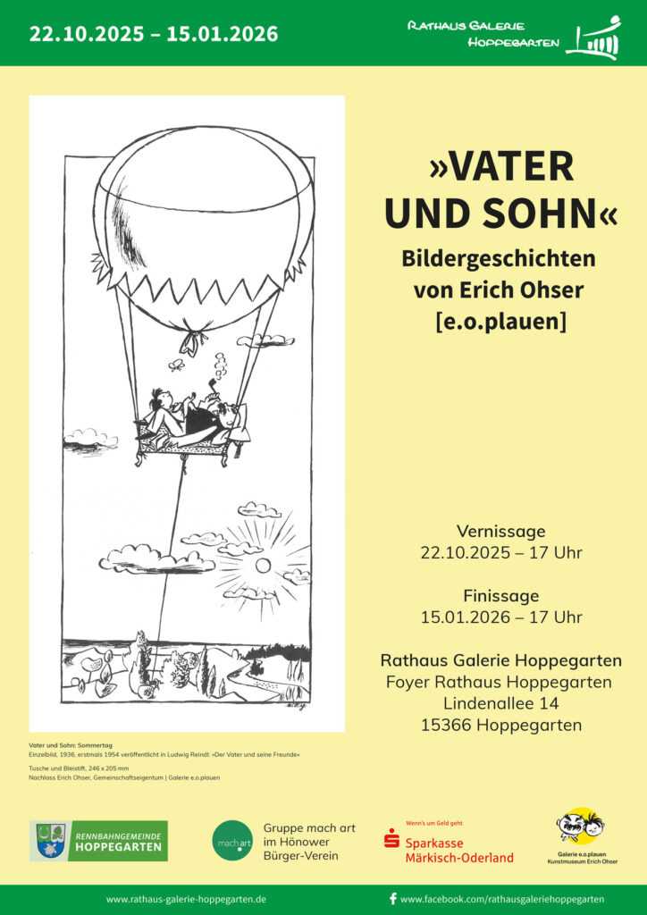 Plakat zur Ausstellung Vater und Sohn Plakat zur Ausstellung Vater und Sohn